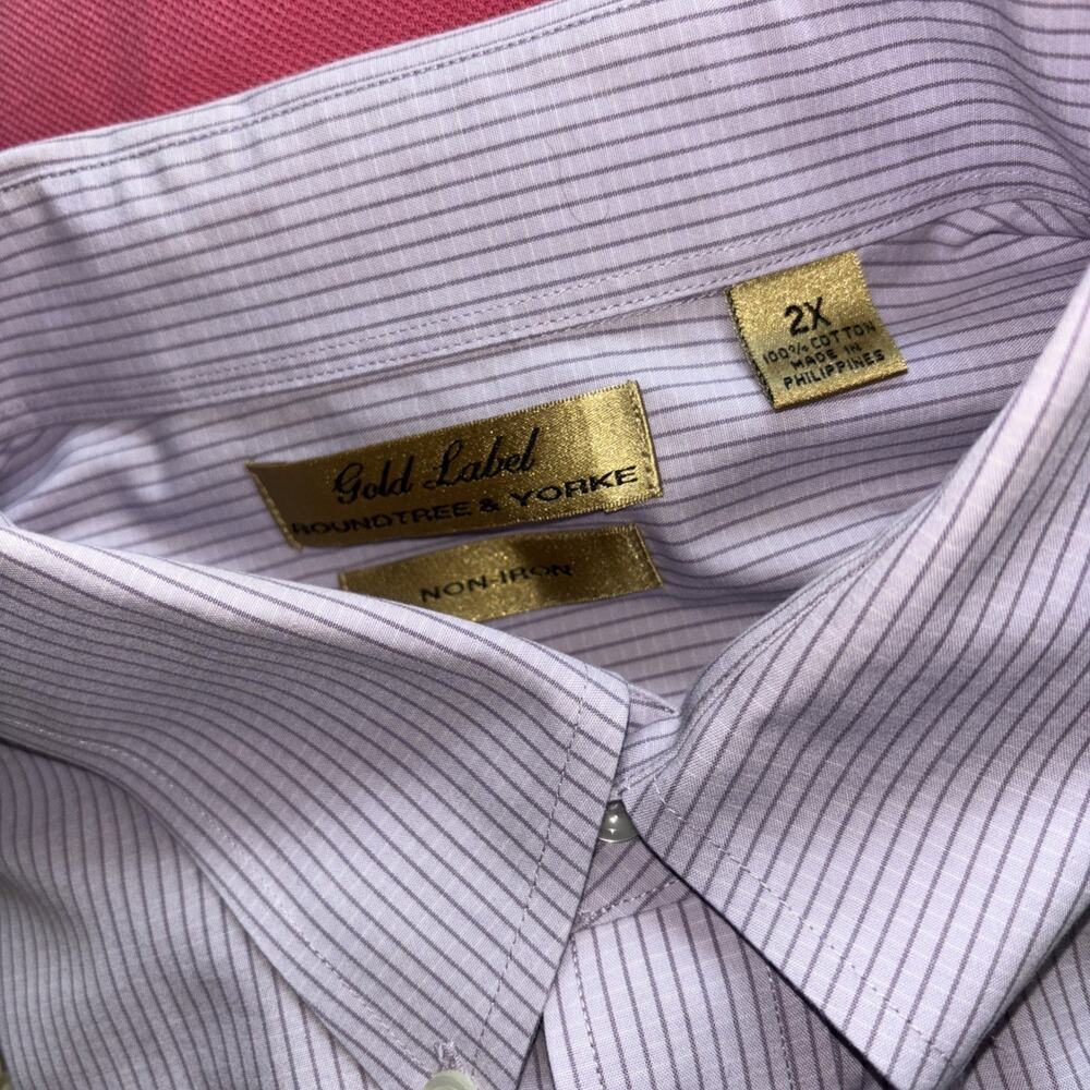 Men’s 6 Shirt York & Roundtree Gold Label Bundle Polo/Oxford 2XL - Picture 7 of 7